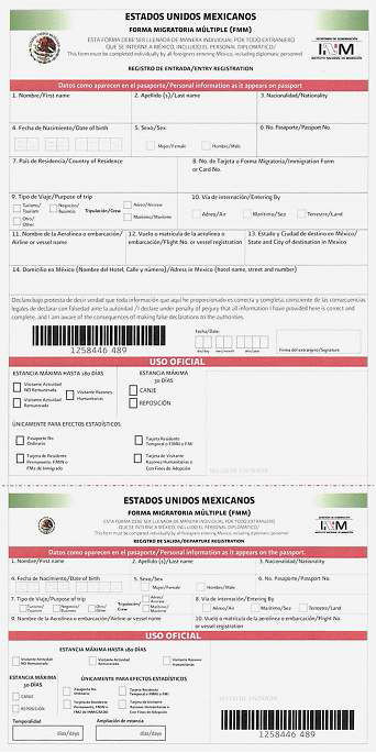 temporary residency Mexico - FMM